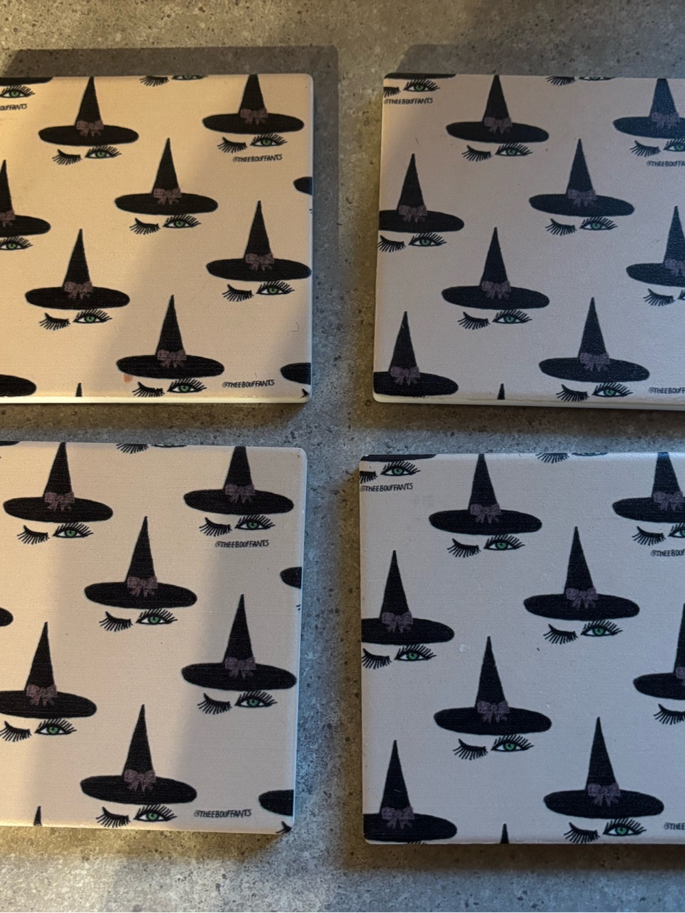 Witch Hat coasters